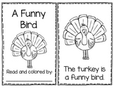 A Funny Bird - Thanksgiving Poem Mini Book