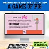 A Game of PIG: 5th Grade March Madness - Basketball Math -
