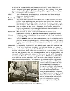 A Ghost Story By Mark Twain Script Or Play Vocabulary Study Guide