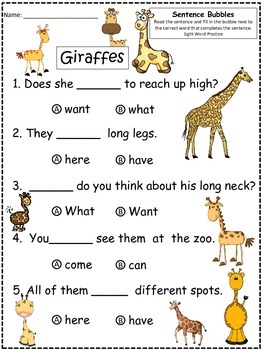 giraffes sight choice blank