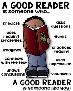 Preview of A Good Reader Poster for Reading Comprehension [someone who]