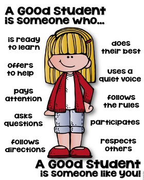 A Good Student Poster - Back to School [someone who] by Kaitlynn Albani