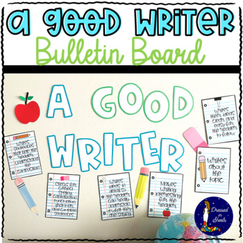Preview of A Good Writer Printable Bulletin Board