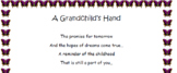 A Grandchild's Hand {for Grandparent's Day} *Butterfly Edition*