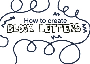 Preview of A Guide on How to Create Block Letters