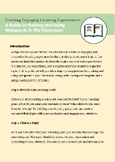 A Guide to Making and using WebQuests in the Classroom
