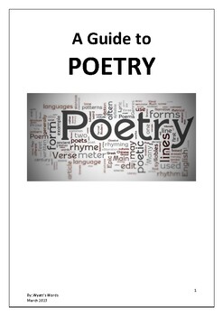 A Guide to Poetry by Wendy Schwikkard | TPT