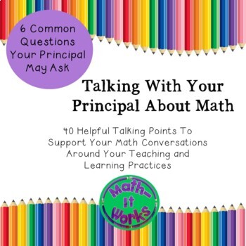 Preview of A Guide to Talking With Your Principal About Math