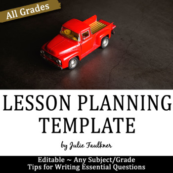 Preview of Lesson Planning Template with Explanations