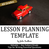 Lesson Planning Template with Explanations