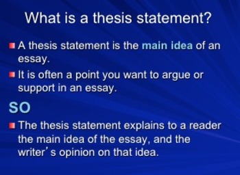 Writing a Thesis by Matthew Stanbro | TPT