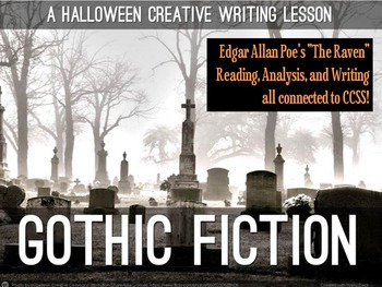 Preview of *A Halloween Lesson for High School**Poe's Gothic Writing in "The Raven"**