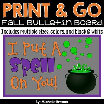 Preview of A Halloween Themed Bulletin Board or Door Decor Kit