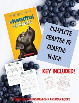 Preview of A Handful of Stars - Chapter By Chapter Book Club Guiding Questions + KEY