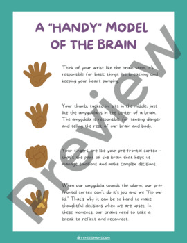 Preview of A "Handy" Model of the Brain Handout