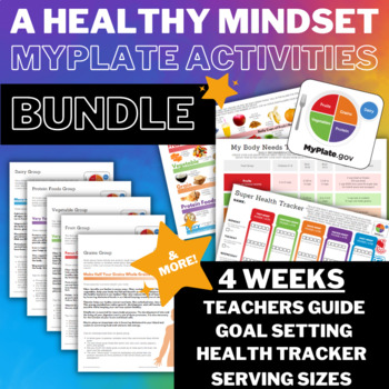 Preview of A Healthy Mindset - MyPlate Activities