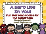 A Hero Lies In You! {Fun classroom Marzano Scales}