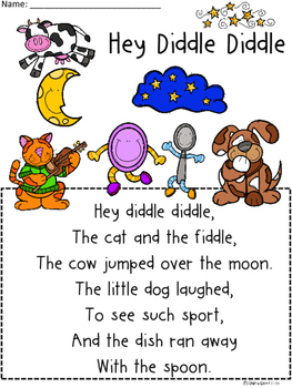 A+ Hey Diddle Diddle Comprehension For Guided Reading by Regina Davis
