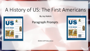 Preview of A History of US Books 1-10 Chapter Paragraph Response PowerPoints