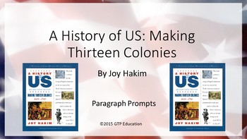 Preview of A History of US: Making Thirteen Colonies: 1600-1740 - Chapter Questions PPT