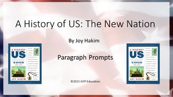 Preview of A History of US: The New Nation: 1789 - 1850 - Chapter Questions PPT