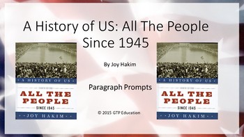 Preview of A History of Us: All The People Since 1945 - Chapter Questions PPT
