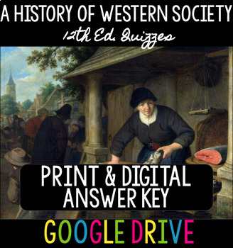Preview of A History of Western Society 12th ed. Quizzes - Print & Google Forms
