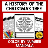 A History of the Christmas Tree || Color By Number Mandala