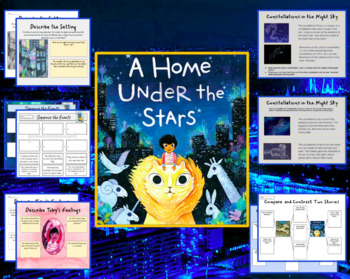 Preview of A Home Under the Stars - Book Companion - 1st or 2nd Grade - Printable/Digital