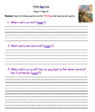 A Horn For Louis Comprehension Packet