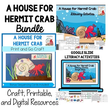Preview of A House For Hermit Crab - Bundle - Printables, Digital, & Craft Resources