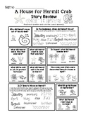 A House for Hermit Crab - Story Review Worksheet Set