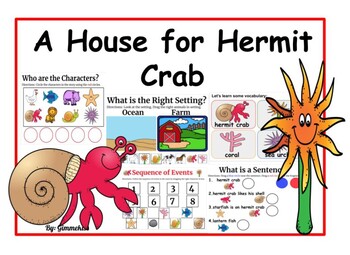 Preview of A House for Hermit Crab for Google Slides and Distant Learning