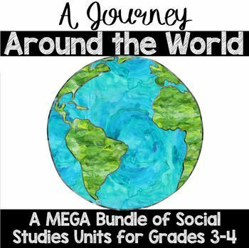 Preview of Journey Around the World: Geography & Culture Social Studies Units | 3rd 4th 5th