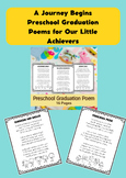 A Journey Begins Preschool Graduation Poems for Our Little