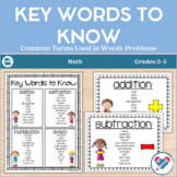 Word Problems Key Words to Know