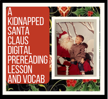 Preview of A Kidnapped Santa Claus by Frank Baum short story intro and digital vocabulary