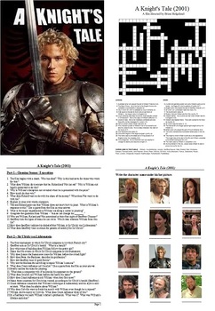 Preview of A Knight's Tale - Active Learning Resources Bundle