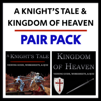 Preview of A Knight's Tale & Kingdom of Heaven - PAIR PACK - Medieval Movies