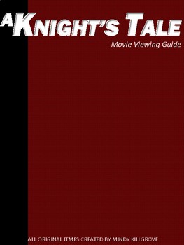 Preview of A Knight's Tale Movie Viewing Guide and Answer Key