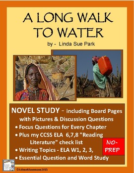 Preview of A LONG WALK TO WATER Novel Study