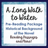 A LONG WALK TO WATER Prereading Background Texts, Activiti
