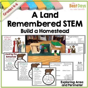Preview of A Land Remembered STEM:  Create a Homestead using Area and Perimeter