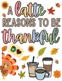 A Latte Reasons to be Thankful - Bulletin Board Design
