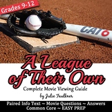 A League of Their Own, Movie Viewing Unit, Questions/Activities