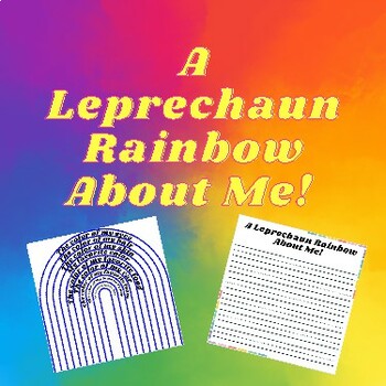 Preview of A Leprechaun Rainbow About Me! Expository Primary Writing for St. Patrick's Day