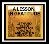 Quotes for Analysis and Daily Gratitude, Writing Templates