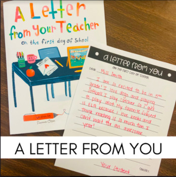 Preview of A Letter From You Activity