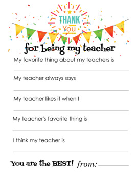 A Letter From Your Students on the Last Day of School - Teacher ...