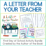 A Letter From Your Teacher on the First Day of School Acti